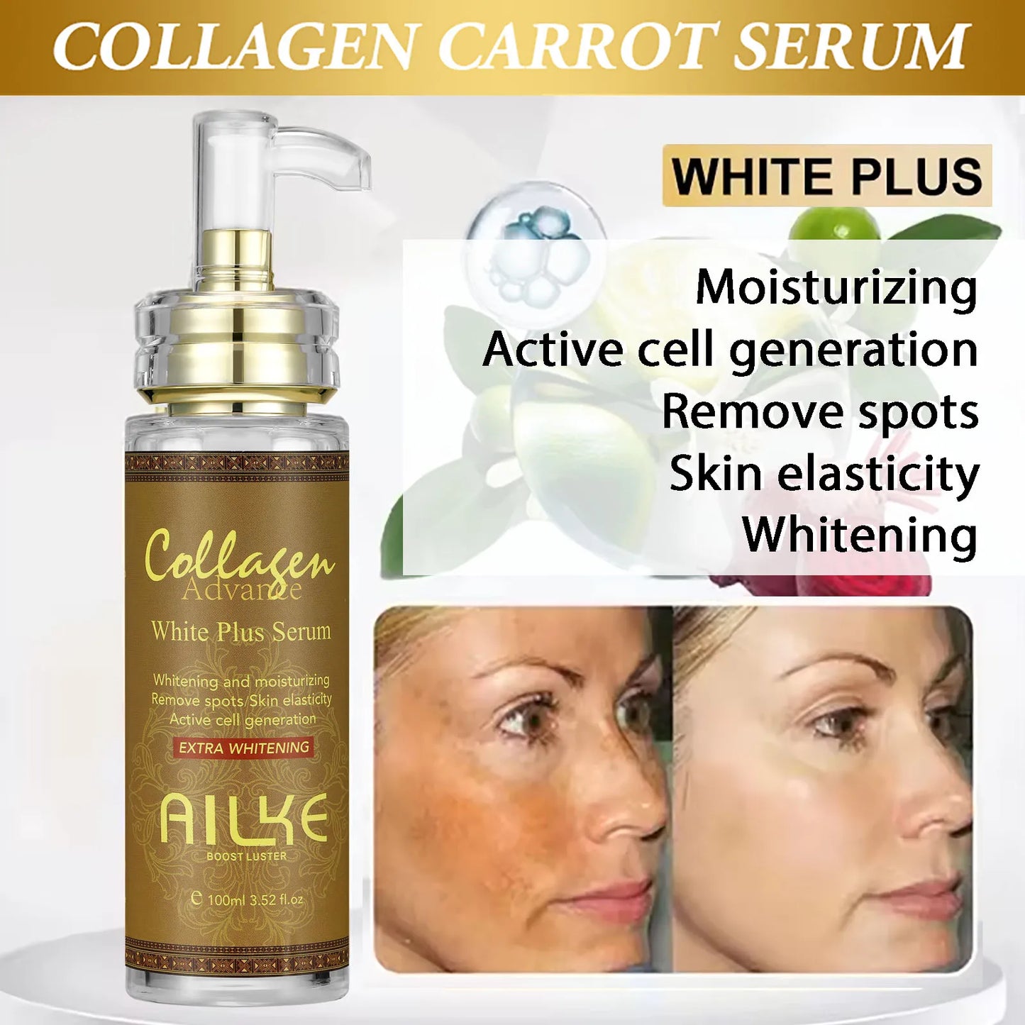 "AILKE Collagen Whitening Kit – Brighten Skin, Fade Dark Spots, Deep Hydration & Anti-Aging Care"