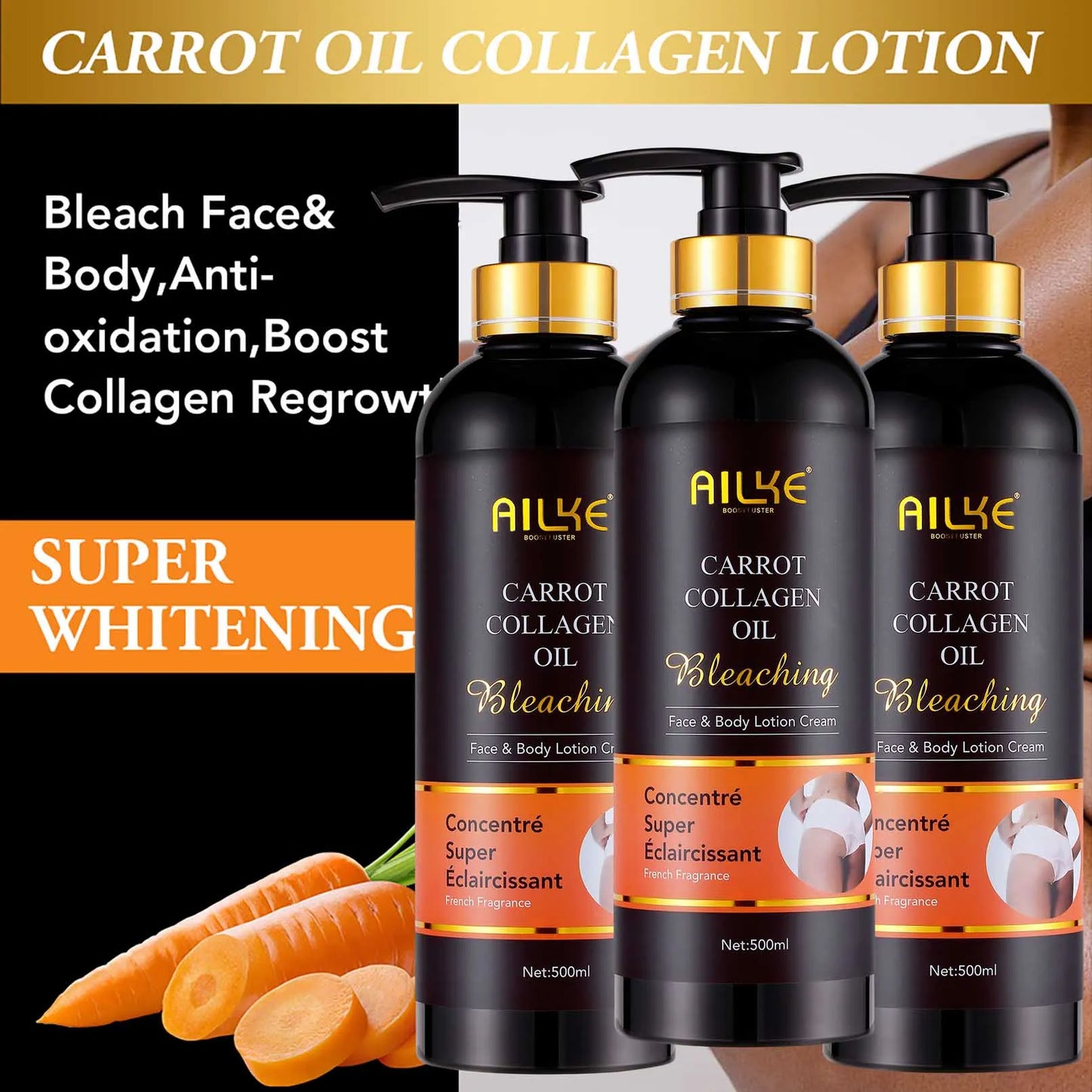 "AILKE Collagen Whitening Kit – Brighten Skin, Fade Dark Spots, Deep Hydration & Anti-Aging Care"